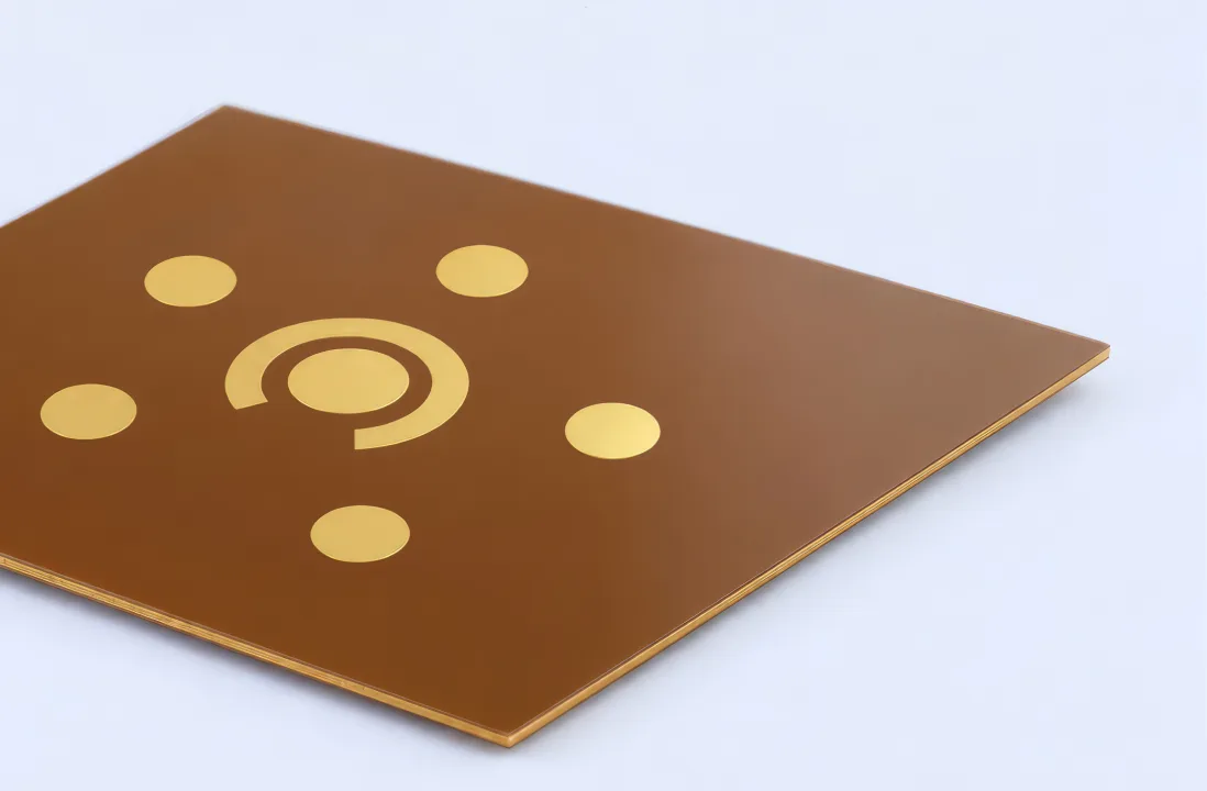 Sensor chip with gold electrodes