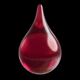 A small drop of biofluid